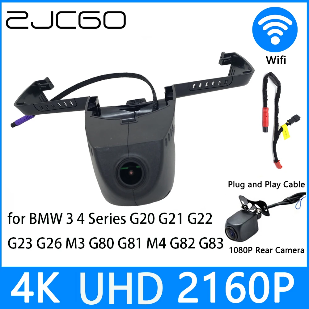 ZJCGO Dash Cam 4K UHD 2160P Car Video Recorder DVR Night Vision for BMW 3 4 Series G20 G21 G22 G23 G26 M3 G80 G81 M4 G82 G83