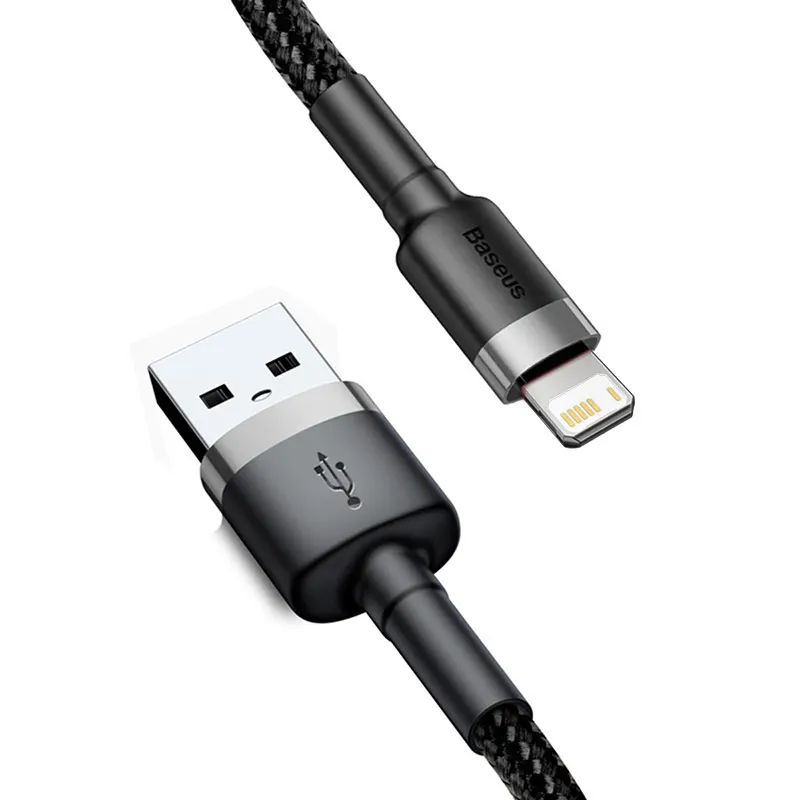 Baseus USB-Kabel für iPhone 14 13 12 11 Pro Max Xs X 8 Plus Kabel 2,4 A Schnellladekabel für iPhone Ladekabel USB-Datenleitung