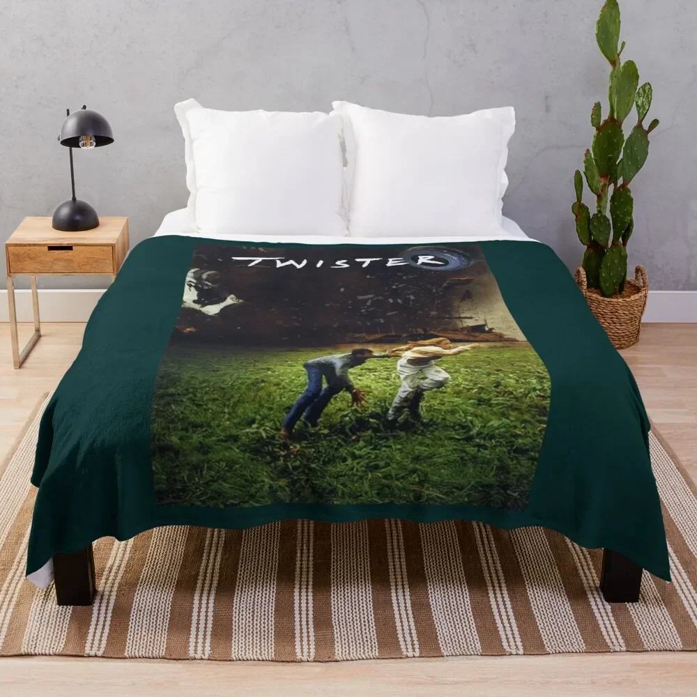 Twister 1996 Movie Solid Color Casual Sports Throw Blanket funny gift Flannel Fabric Blankets