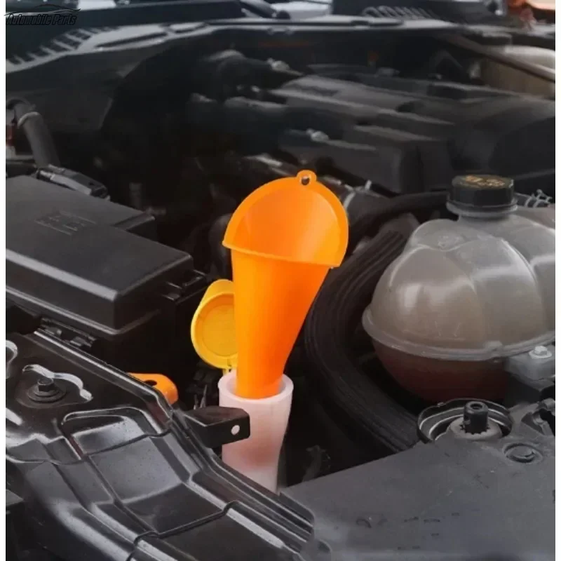 Plastic Engine Funnel Motorcycle Car Refueling Tools Splashproof Car Long Spout Oil Funnel Gasoline Fueling Tool Automotive Part