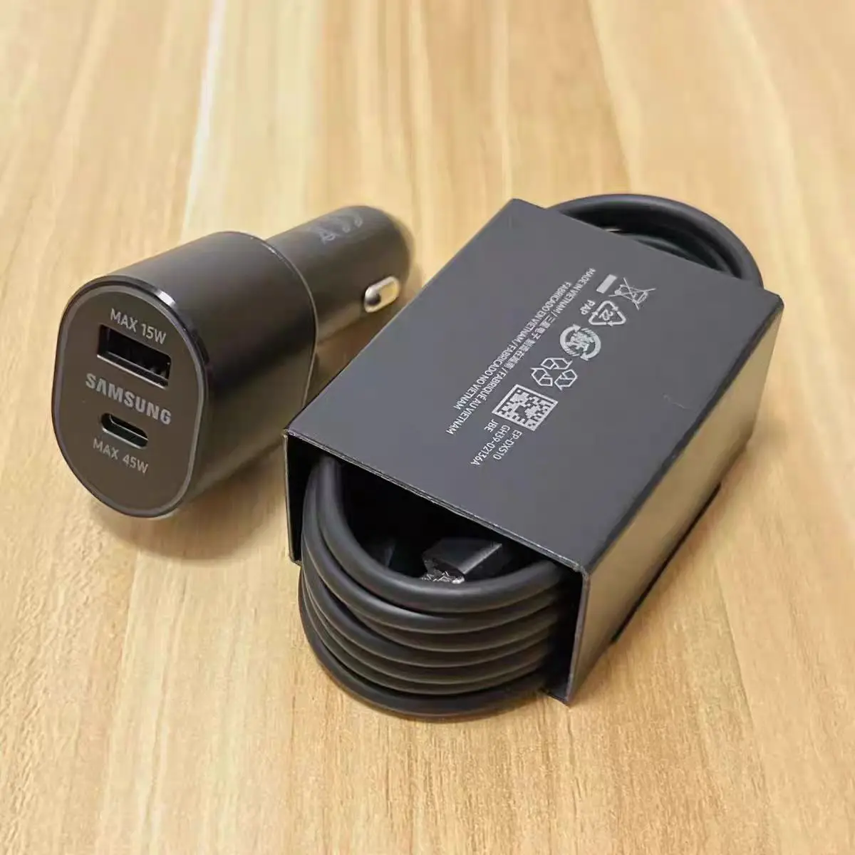 

60W Samsung USB Type C Car Charger 2 Ports PD Super Charge For Galaxy S25 S24 S23 Ultra 45W 15W Charger Z Fold Flip 7 6 5 In Car