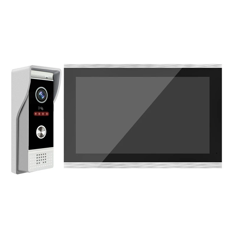 TUYA Wifi Video Doorbell Intercom System With 10Inch Touch Monitor Security Protection For Villa Home EU Plug