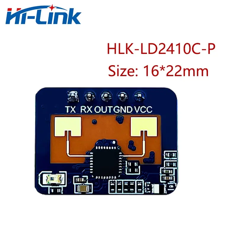 Hi-Link-Sensor de presencia humana, módulo de Radar de onda milimétrica, detección de movimiento, HLK-LD2412, LD2410C, LD2410B, 24Ghz