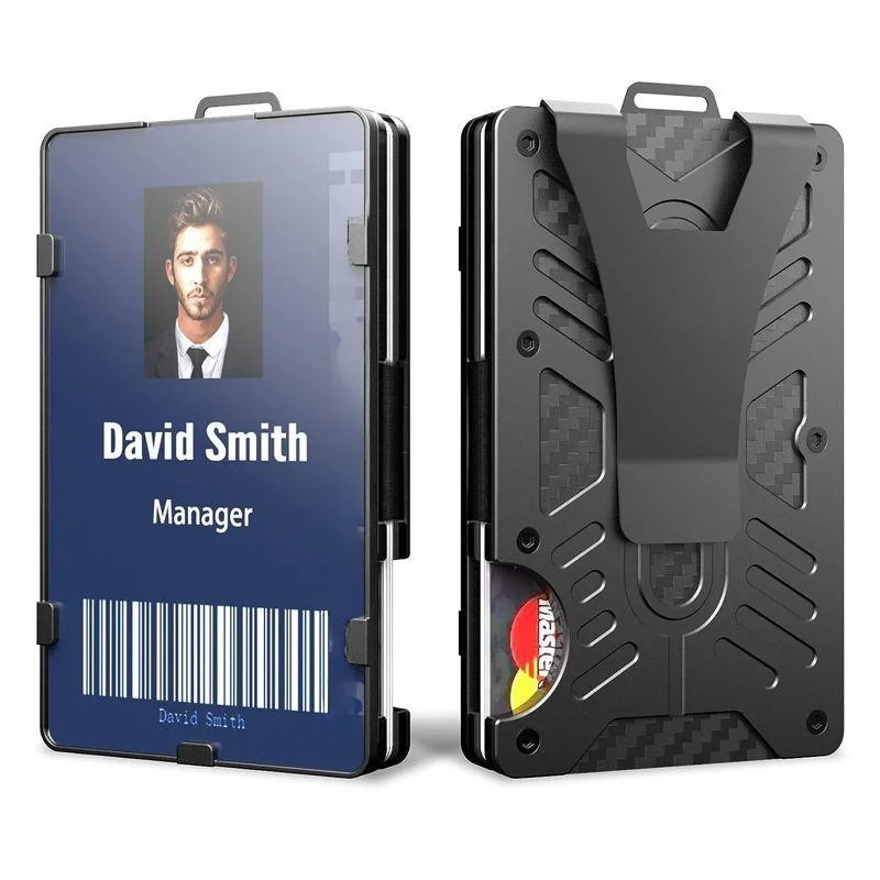 high-end-creative-metal-rfid-anti-theft-card-holder-work-id-bae-aluminum-alloy-clip-wallet-functional-bag-for-men-and