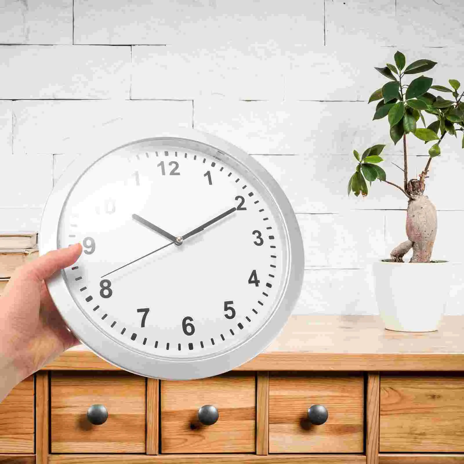 Clock Hidden Piggy Bank Wall Safe Keychain Secret Plastic Hider Small Holder Container