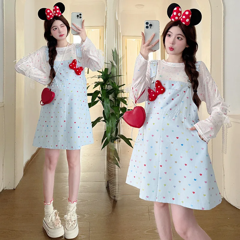 Zomerzwangerschapsset: Dopamine Color-Block Zonnejurk+UPF50+ Cover-Up - Speelse tweedelige zwangerschapsoutfit met verstelbare bandjes