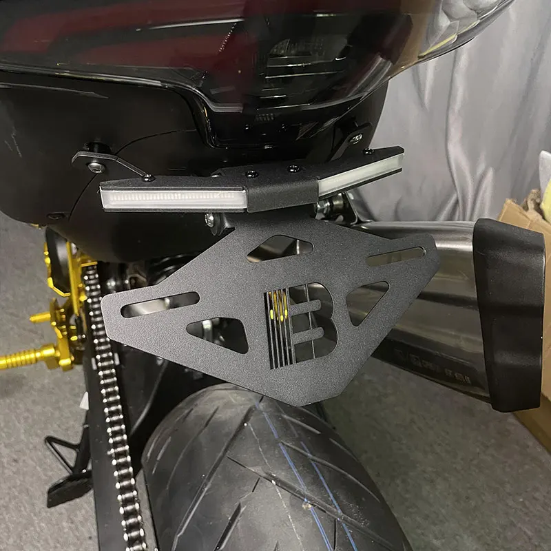 Мотоциклетный светодиодный задний стоп-сигнал, кронштейн номерного знака для Cfmoto 800NK 2023-2025, аксессуары для мотоциклов