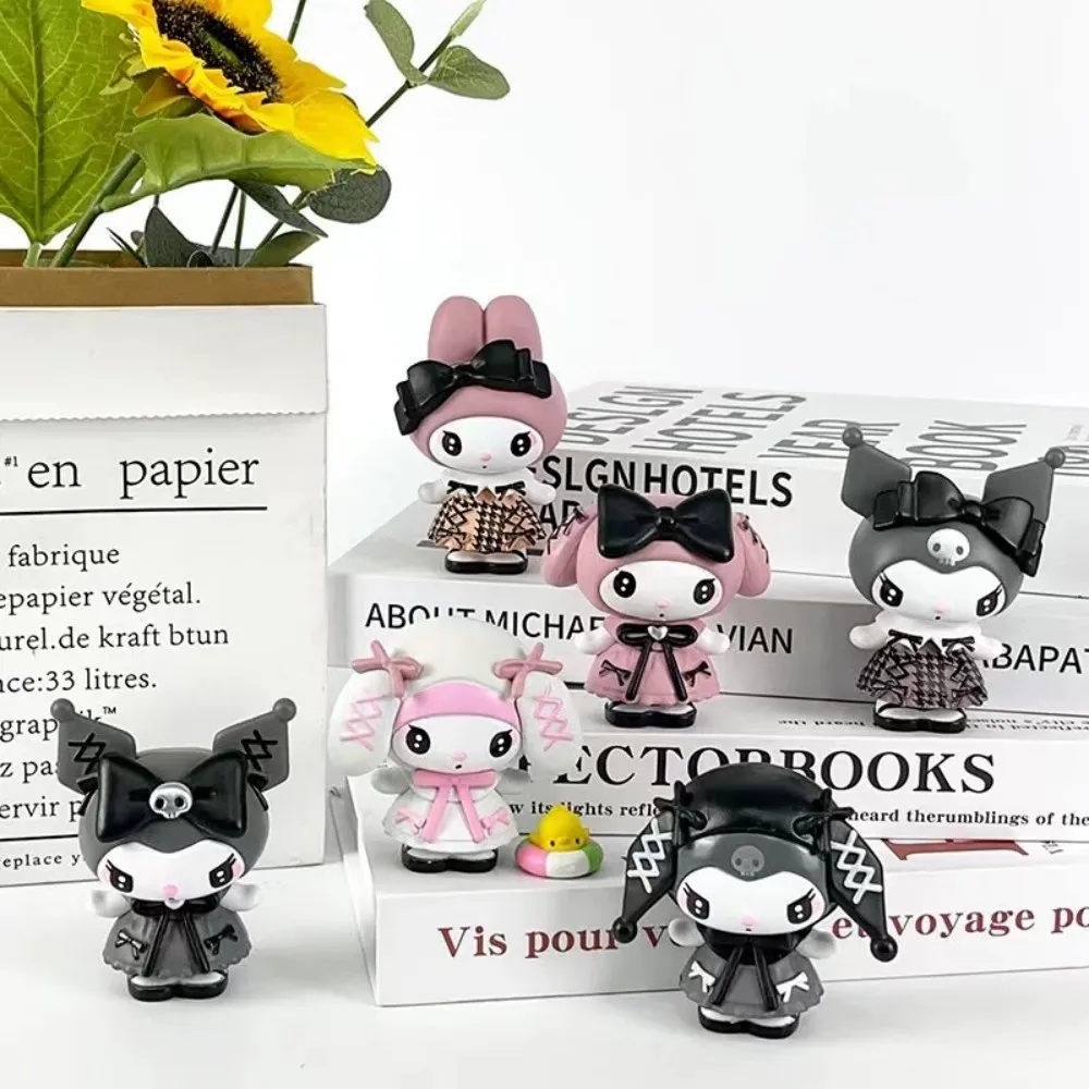 Sanrio 4cm Mini Kuromi My Melody caja ciega figuras de personajes de dibujos animados muñecas bolsa sorpresa lindo modelo colección juguete regalo de Navidad