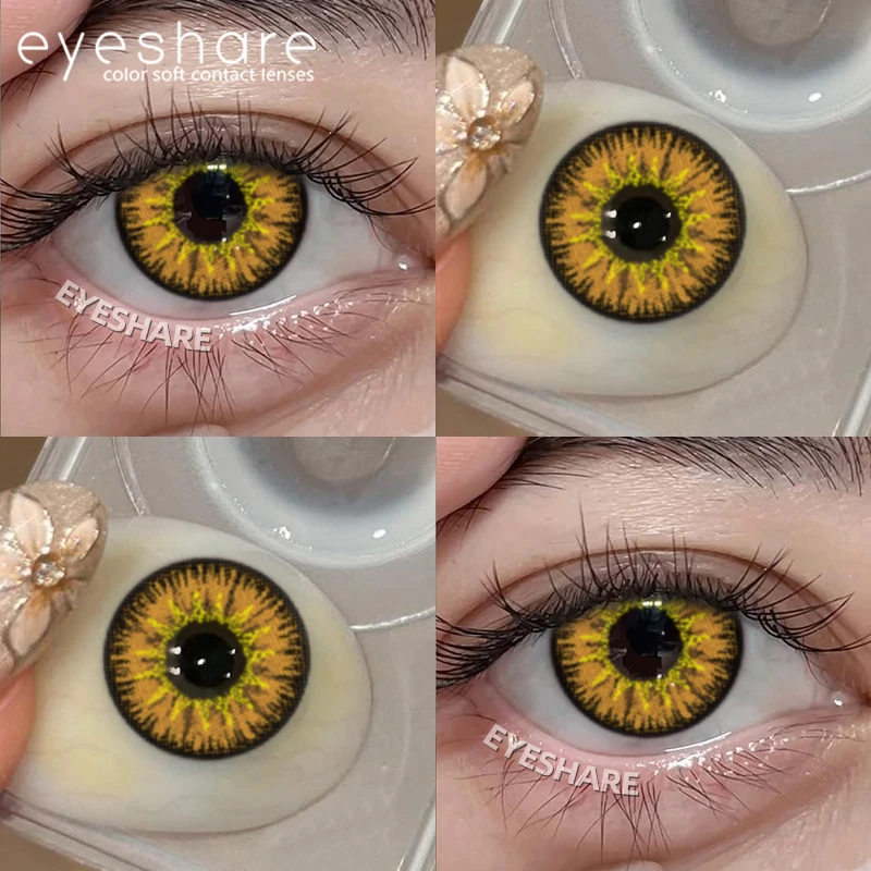 EYESHARE 1 Paar Cosplay Farbige Kontaktlinsen für Augen Rote Kontaktlinsen Anime Rosa Augenlinsen Halloween Beauty Make-up Linsen – Detail 20