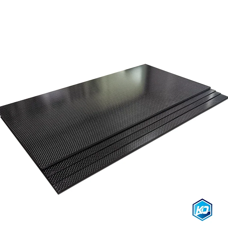 0.5-6MM 125X75 mm 3K plain Matte glossy  Carbon Plate Panel Sheets High Composite Hardness Material Anti-UV Carbon Fiber Board