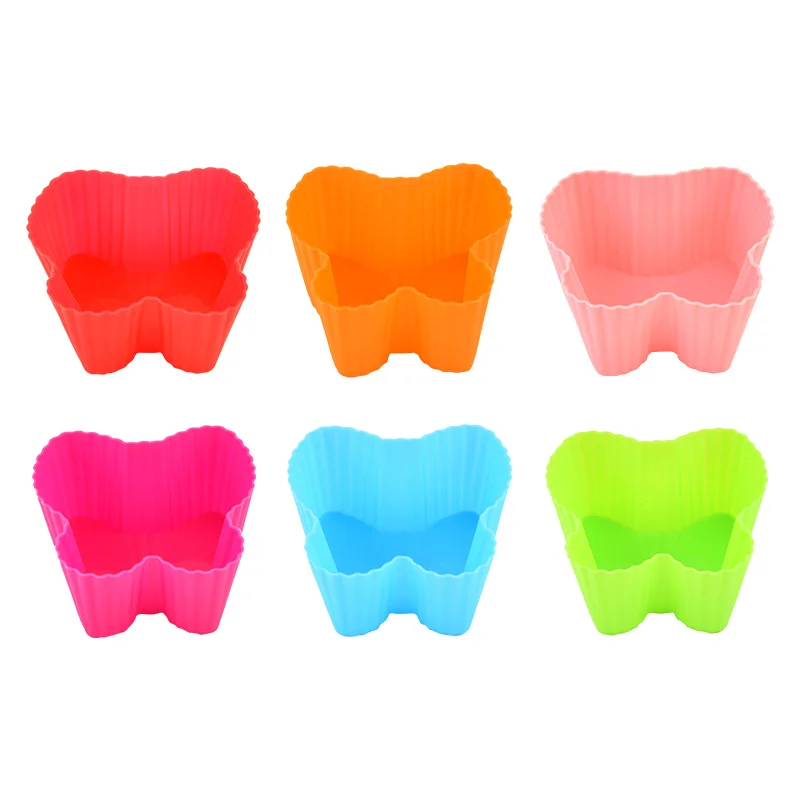 Moldes de silicona reutilizables para magdalenas, moldes antiadherentes de fácil limpieza para magdalenas, 1 piezas