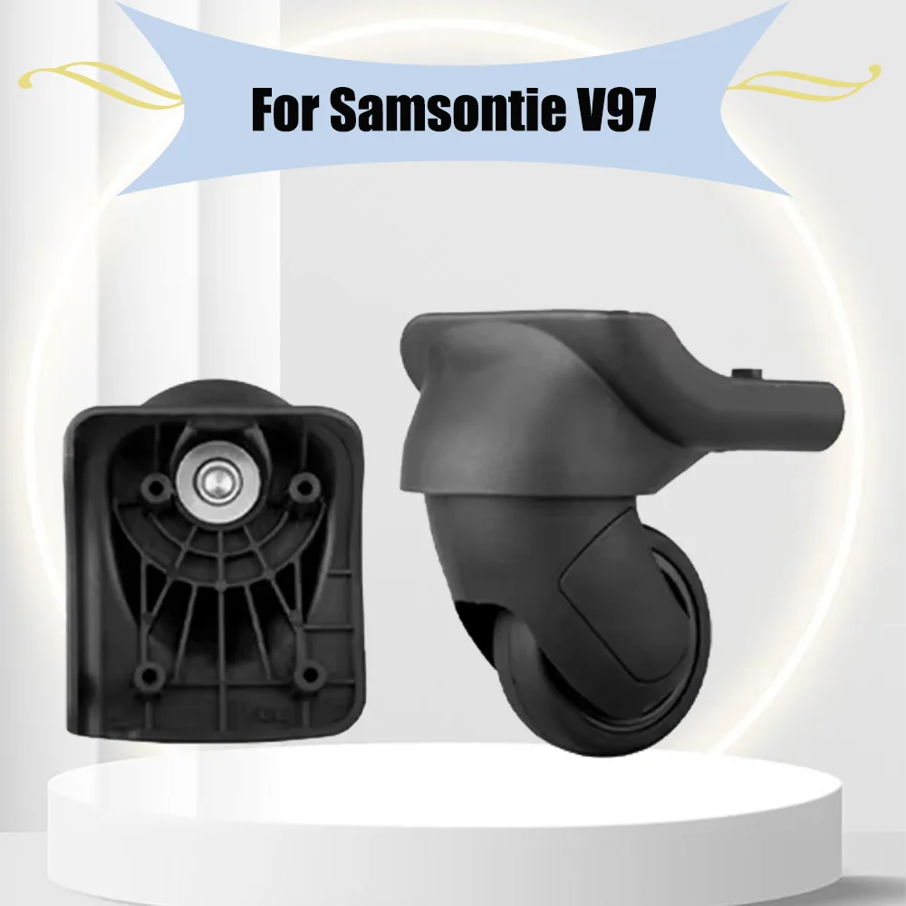 For the Samsontie V97 Universal Silent Swivel Caster Replacement For Luggage Trolley Suitcase Wheel Repair Kit with Screws