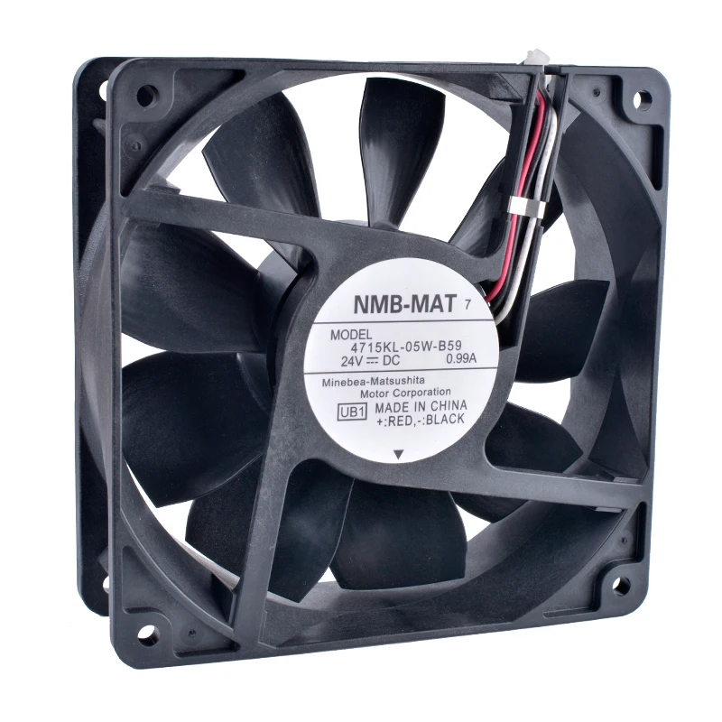 

COOLING REVOLUTION 4715KL-05W-B59 12CM 120mm 12038 24V 0.99A Double ball bearing air volume inverter server IPC cooling fan