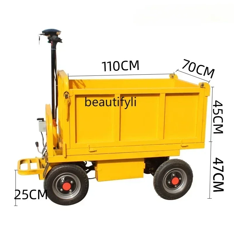 

SSDump dump truck engineering ash bucket electric flat trolley breeding farm feed bucket truck transport truckNew Light Luxury