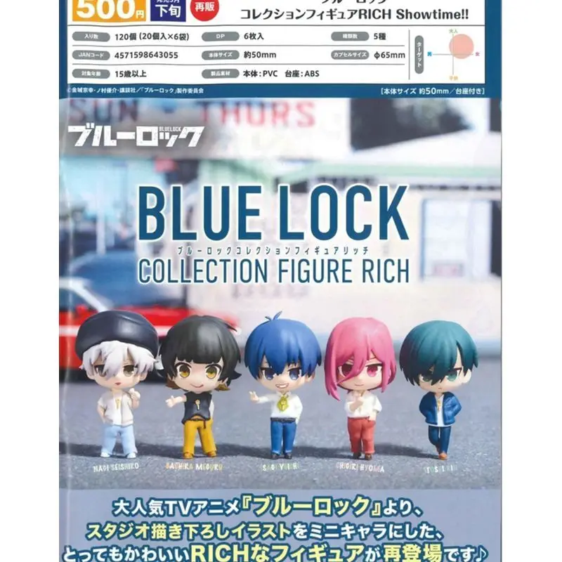 Japan Bushiroad Gashapon Capsule Toy Blue Lock Showtime Decoration Figure