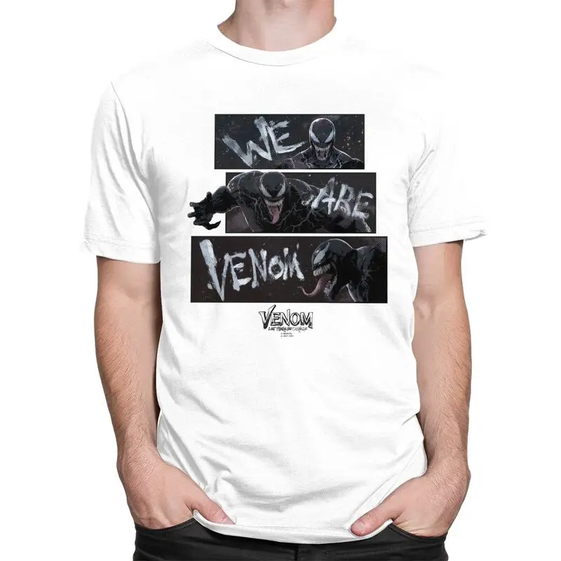 We Are Venom T Shirt Men Pure Cotton Tee Tshirts Short Sleeve Novelty T-shirt Clothes