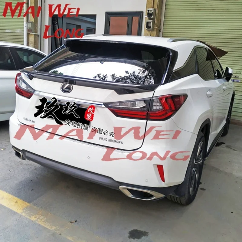 CARBON FIBER REAR WING TRUNK LIP SPOILER FOR LEXUS RX RX200T RX450H 2015-2018 2020 YEAR