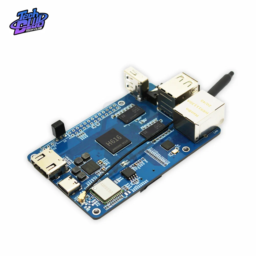2 1GB RAM Allwinner H616 scheda di sviluppo con custodia per strumento di componenti elettronici per Orange Pi Zero