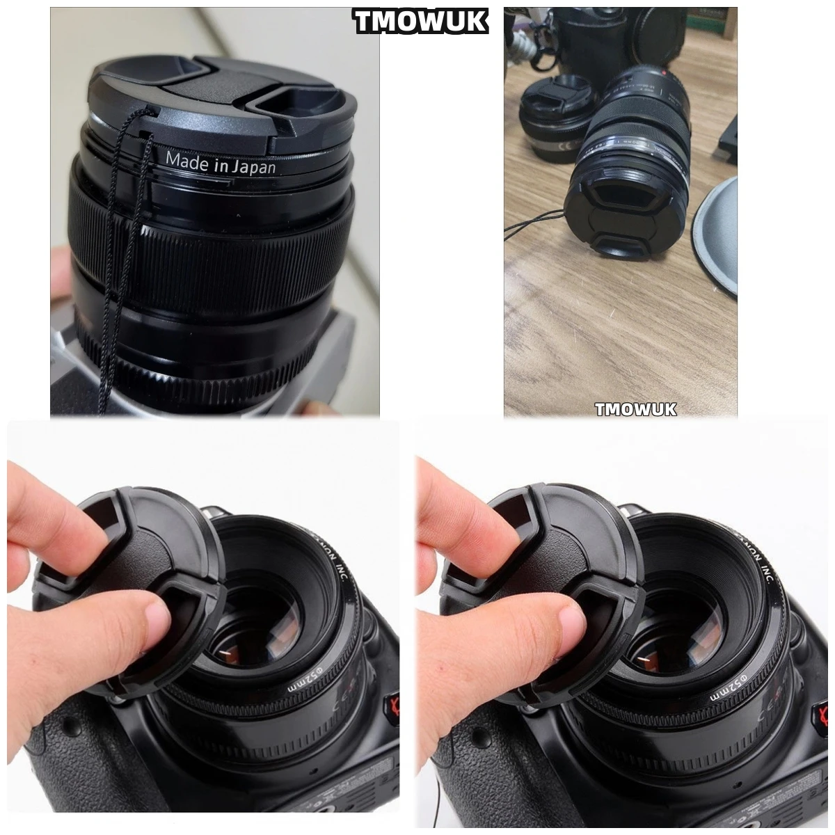 

For PENTAX K-x K-5 II K-70 M-E 645D Z-1 Q10 K-r Camera Lens Cap Protective Cover Center Pinch Snap-on 49mm 52 55 58 62 67 72 77