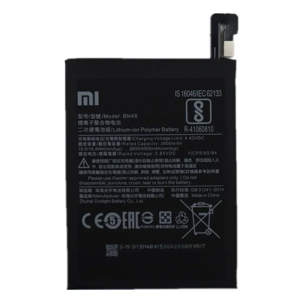 2025 Years High Quality 4000mAh BN48 Original Battery For Xiaomi Redmi Note 6 Pro 6Pro Red rice Note6 Pro Phone Battery Bateria