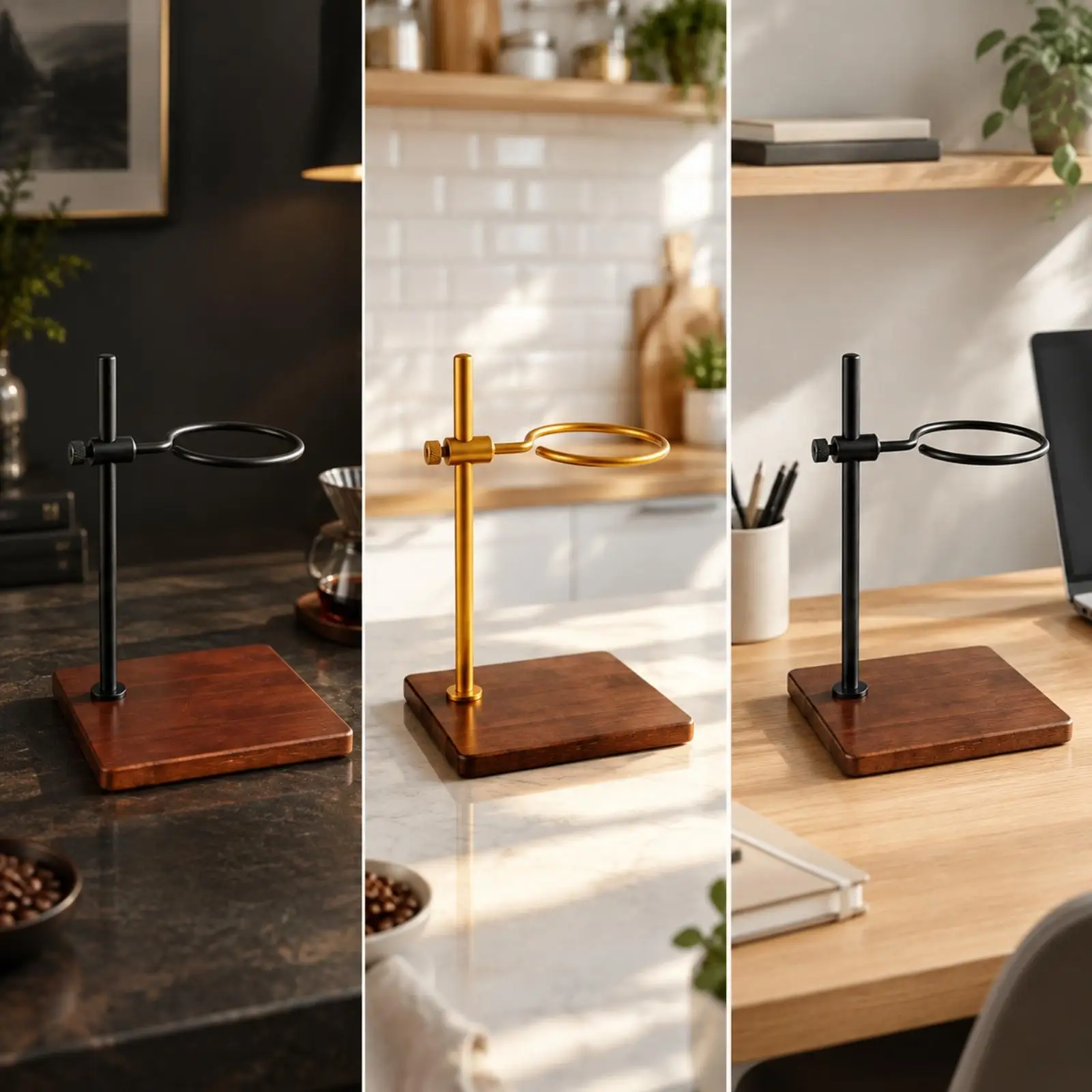 Pour-over Coffee Dripper Stand Multi-Functional for Home Kitchens, Office Desks