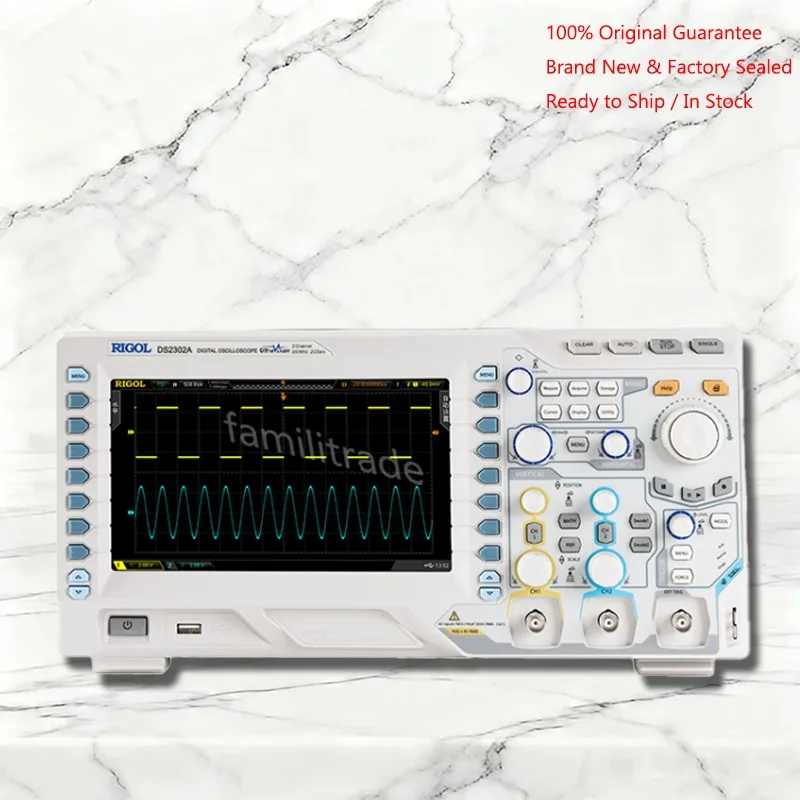 1PC NEW RIGOL DS2302A In Stock Digital Oscilloscope DS2000A Series 2CH 300MHz 2GSa/s Deep Memory 56Mpts Original Box
