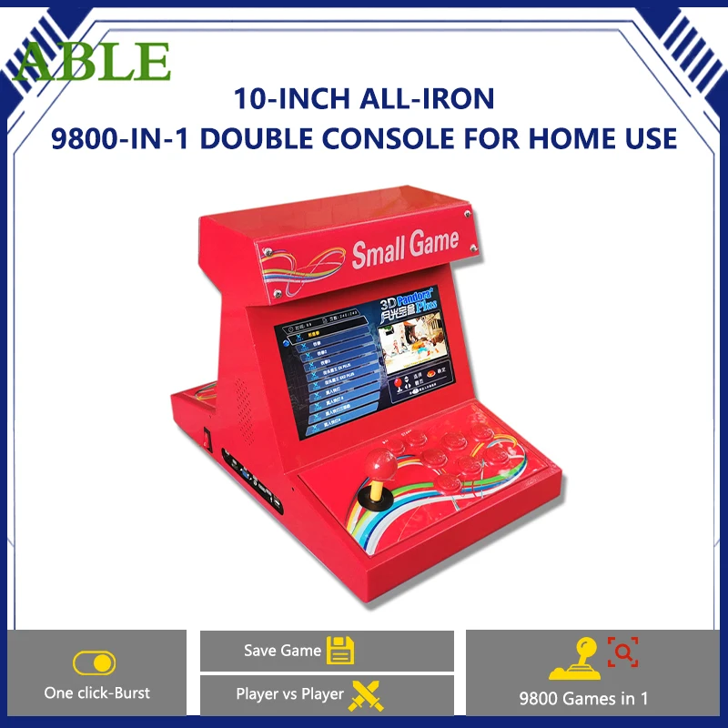 Arcade Game Machine 9800 in 1 Pandora Saga DX 2 Plus 2Players Home Cabinet for PC & Projector & TV,  1280X720, 3D Games