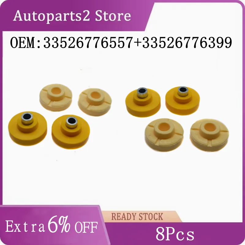 

8Pcs Car Accessories Upper Lower Spring Pad 33526776557 33526776399 For BMW X5 X6 E70 E71 Rear Strut Shock Absorber