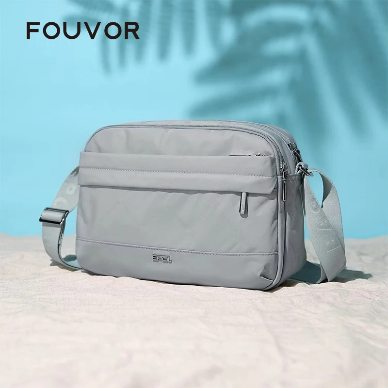 

Fouvor 2026 Waterproof Square Crossbody Bag for Women Men Lightweight Multifunctional Minimalist Casual Shoulder Bags 6118-12