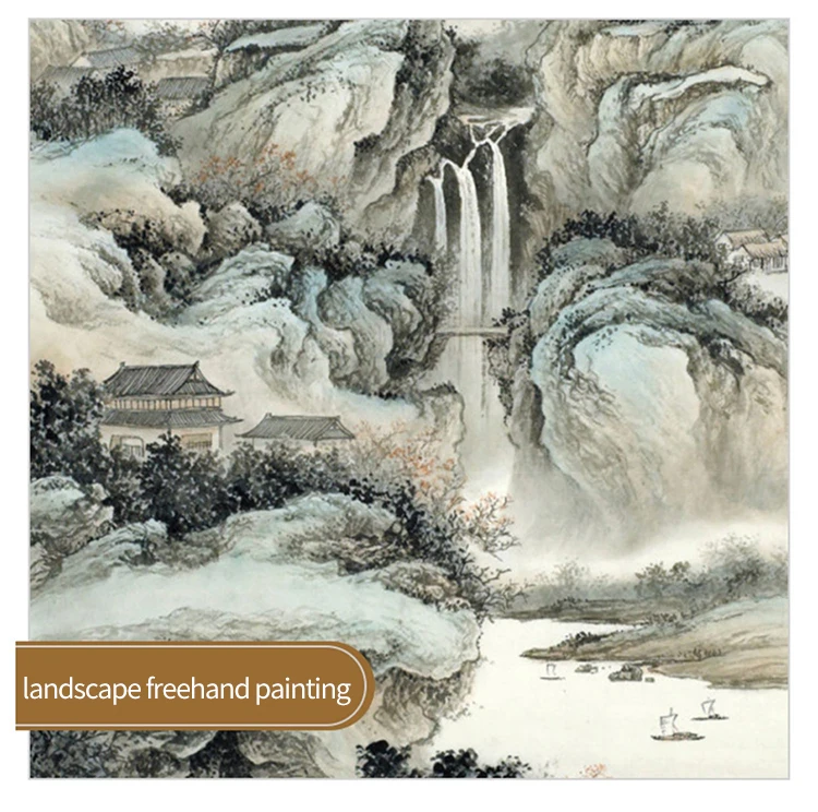 Chinesische Malerei Pinsel Anfänger Kalligraphie Zeichnung Bambus Stift Vorhang Filz Reis Papier Set Landschaft Zeichnung Schreiben Kunst Versorgung – Detail 15