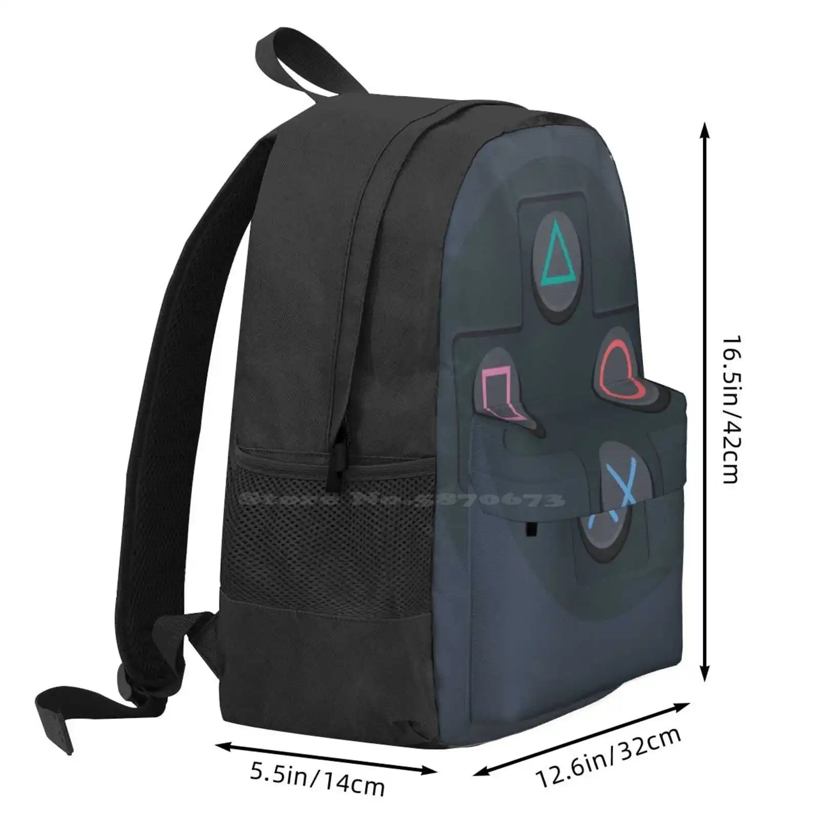 Controller Buttons Hot Sale Schoolbag Backpack Fashion Bags Games Gamer Vector Kids Joystick Gamepad Flat Ps2 Ps4