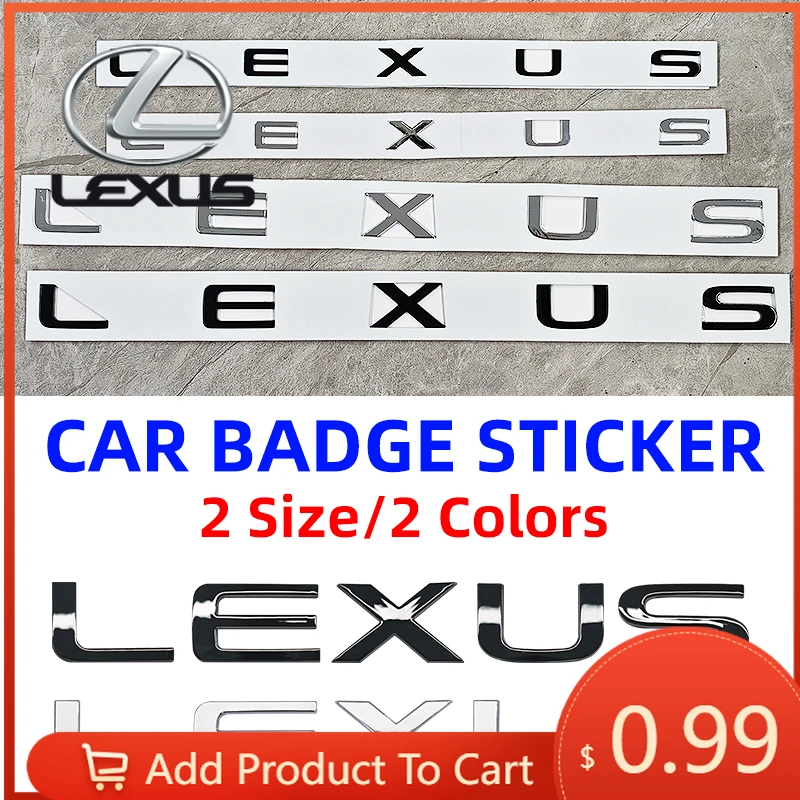 

Наклейки для интерьера автомобиля из АБС-пластика, буквенная наклейка на задний багажник, аксессуары для Lexus F SPORT GX460 Ct200h IS250 ES 220D IS200 GS GX IS LS L
