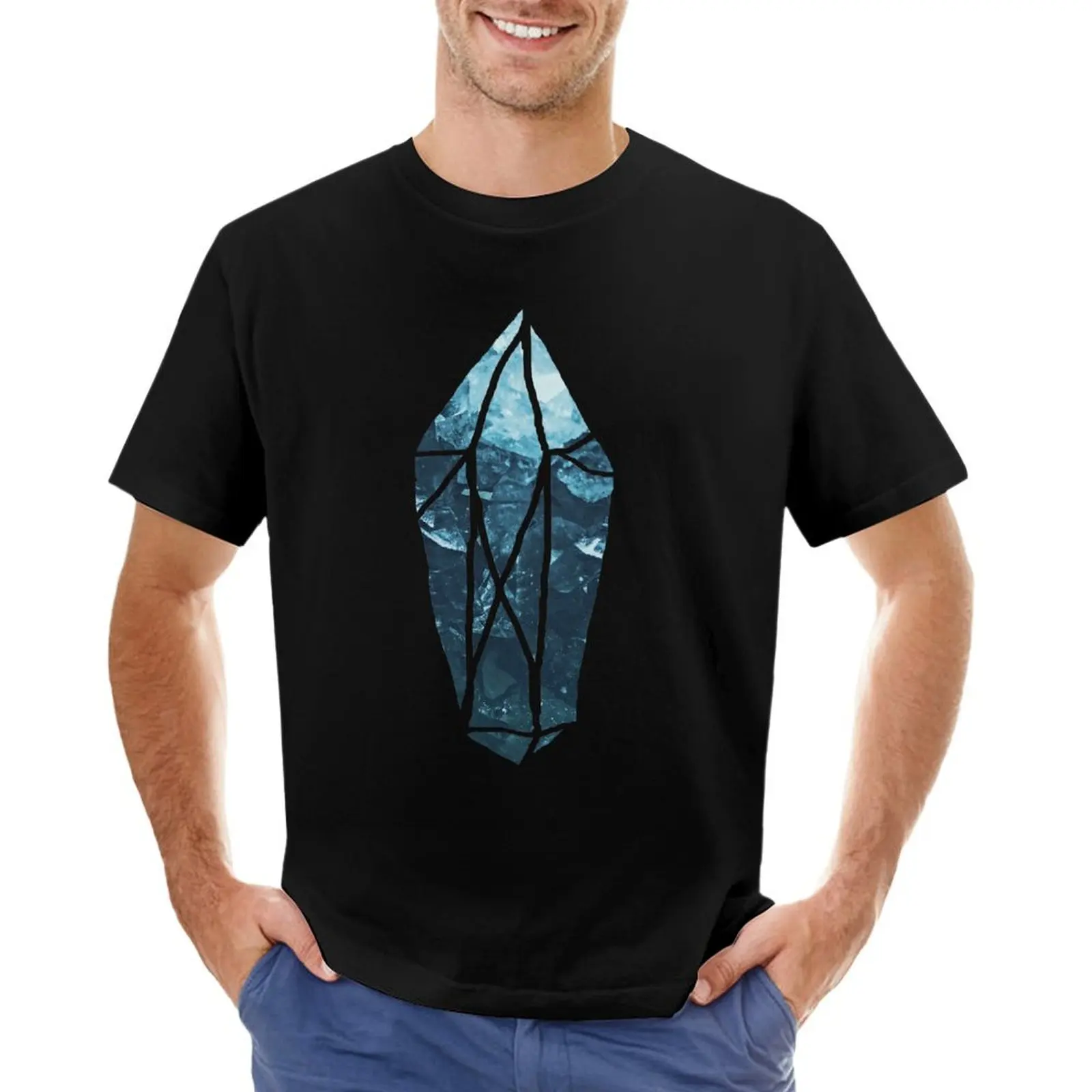 Aquamarine Gemstone Dreams T-Shirt graphic tee shirt Blouse clothing for men