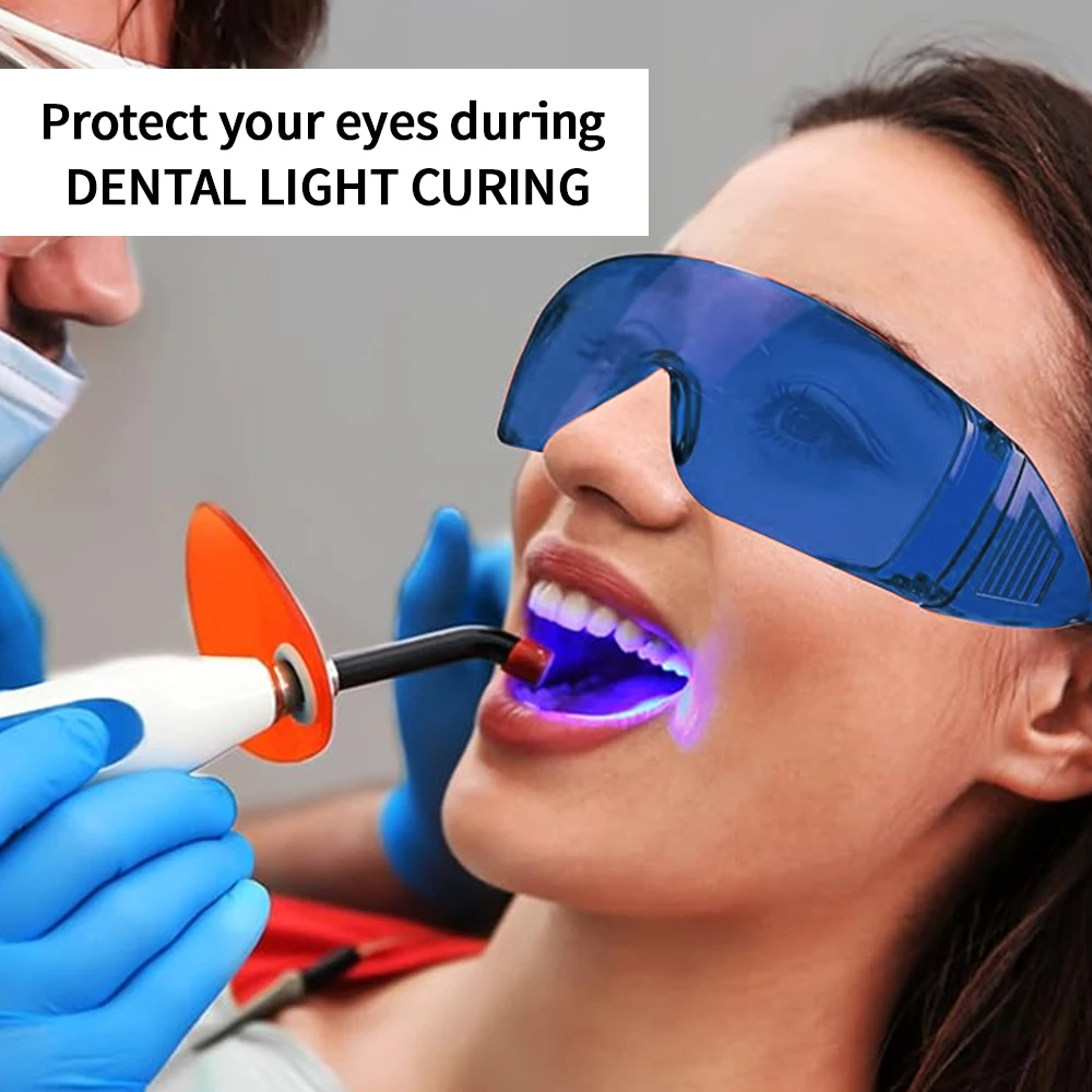 Lunettes De Sécurité Anti-Laser Rouge Pour Blanchiment Des Dents - Protection UV Et Poussière