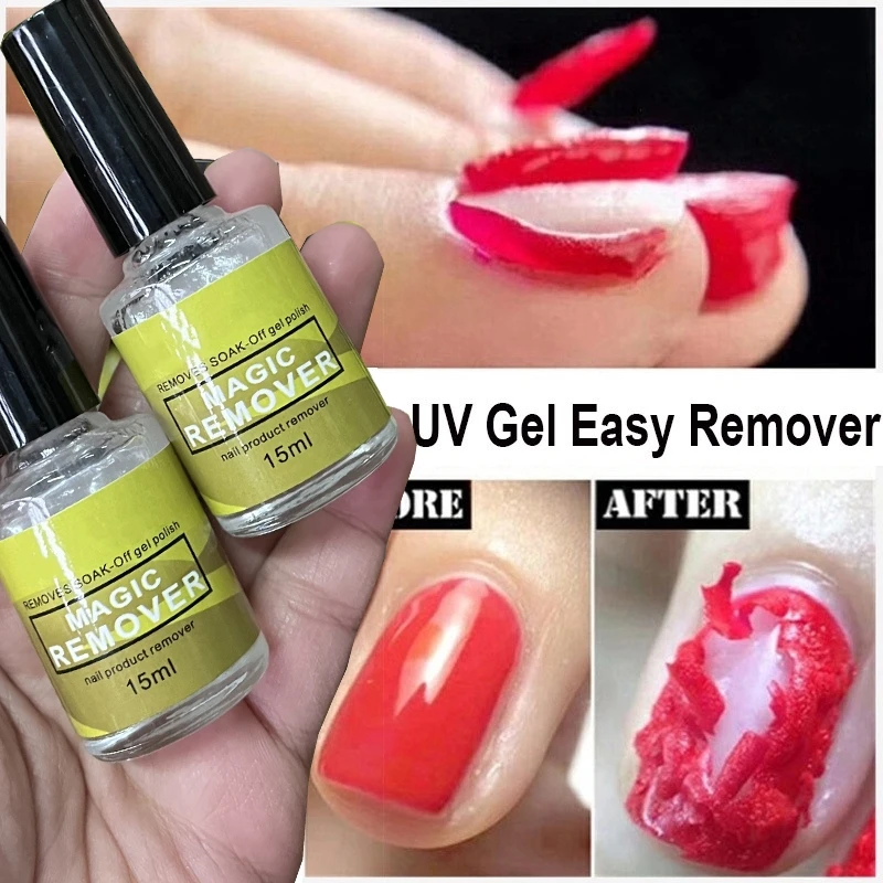 15ml/Bottle Nail Gel Remover UV Nail Polish Remover Nail Burst Remover Sticky Coat Semi Permanent Varnish Polish Manicure Tools#