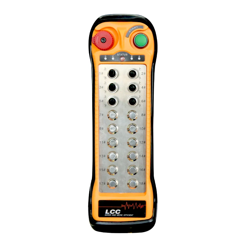 XDAS24-C Industrial Wireless Remote Control Transmitter Receiver Silver Push Button Switch