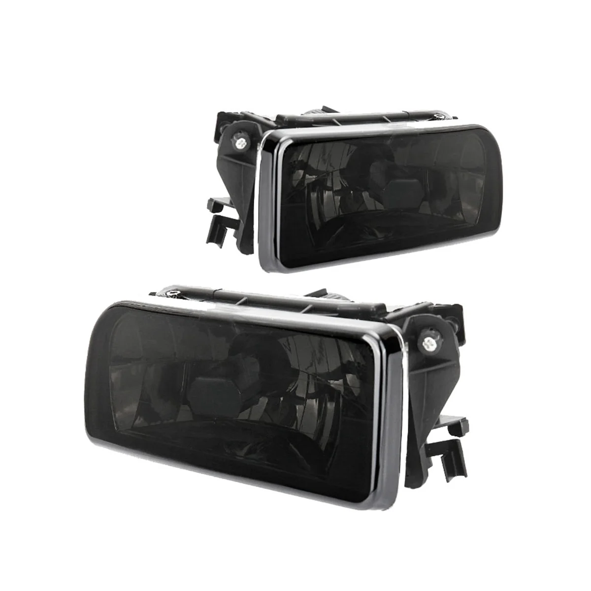 Left & Right Front Bumper Headlight Fog Lamps Housing for BMW E36 318I 318Ti 1992-1998 Car Fog Lights Covers Smoked