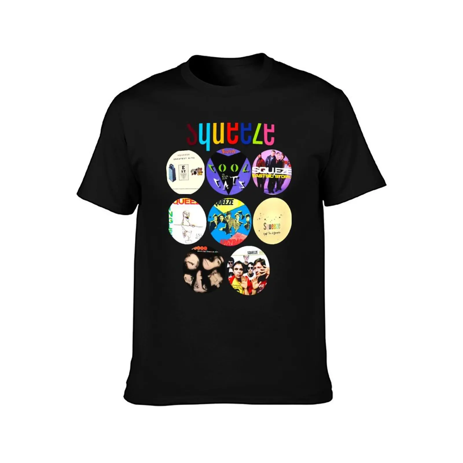 Squeeze Band Shirt Squeeze Band T-Shirt, Summer Casual Cotton Tee, Oversized Streetwear Tops, Vintage Graphic Print, 100% Cotton