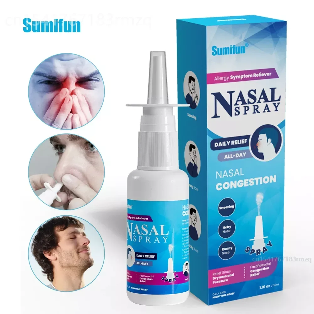 30ml Nasal Spray Nose Allergy Relief Prevents Nasal Allergy Symptoms Non-Drowsy Relieve Nose Congestion Spray Alleviate Snoring