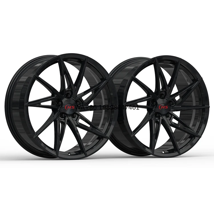 

Gloss Black 5x112 5x120 20 21 22 23 24 Inch Racing Aluminium Forged Car Wheels Monoblock Rims
