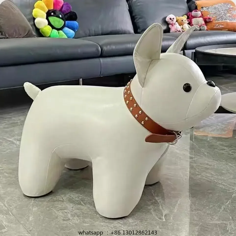 

Dog Shoe Bench Home Entrance and Living Room Animal Themed Seat Cute Animated Children Stool Portable Portable Stool Stool Chair