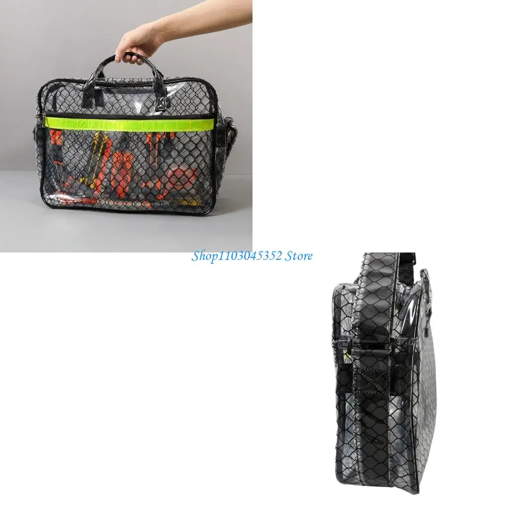 

Antistatic Clear PVC Shoulder Cleanroom Engineer Tool Bag Put Computer Tools