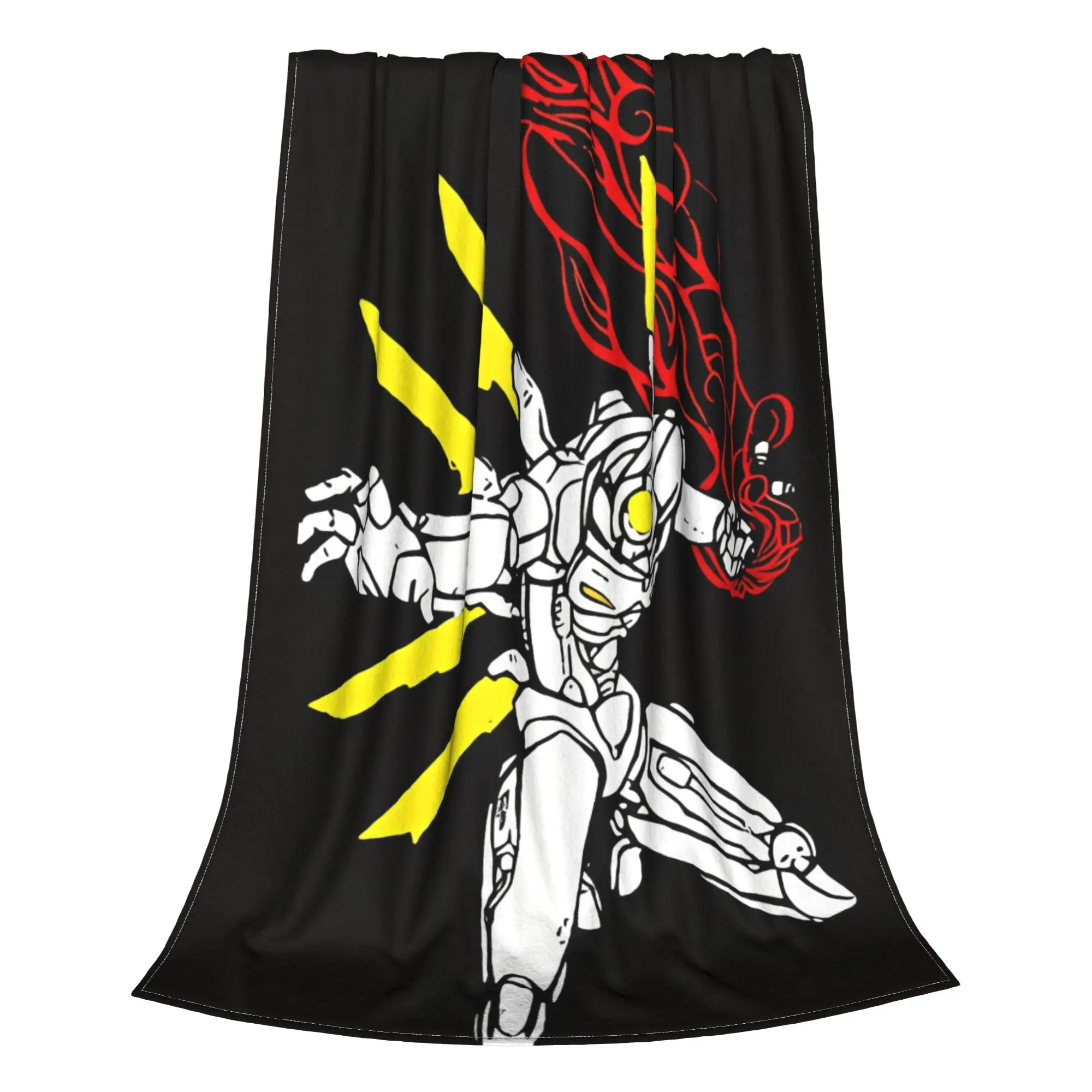 1PC Home Cute Room Decor Sumi E Mech Warrior Blanket Throw Blanket Ultrakill Novelty Warm Blanket All Season
