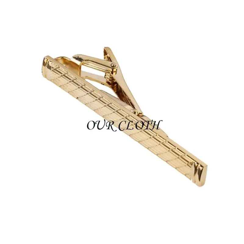 

Зажим для галстука из сплава с гравировкой, мужской свадебный зажим для галстука, мужской латунный золотой зажим для галстука