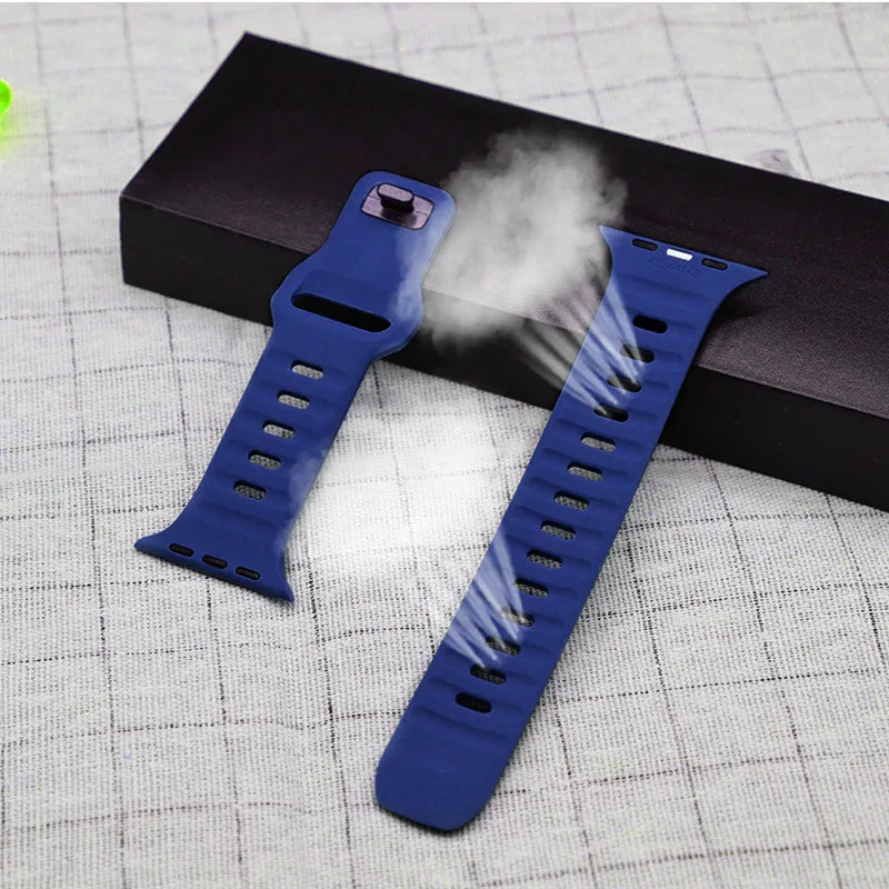 Strap For Apple Watch Band 44mm 40 38 45 41 42 46mm Sport Silicone Bracelet iWatch Series 12 11 10 9 8 se 7 6 5 4 ultra 2 49mm