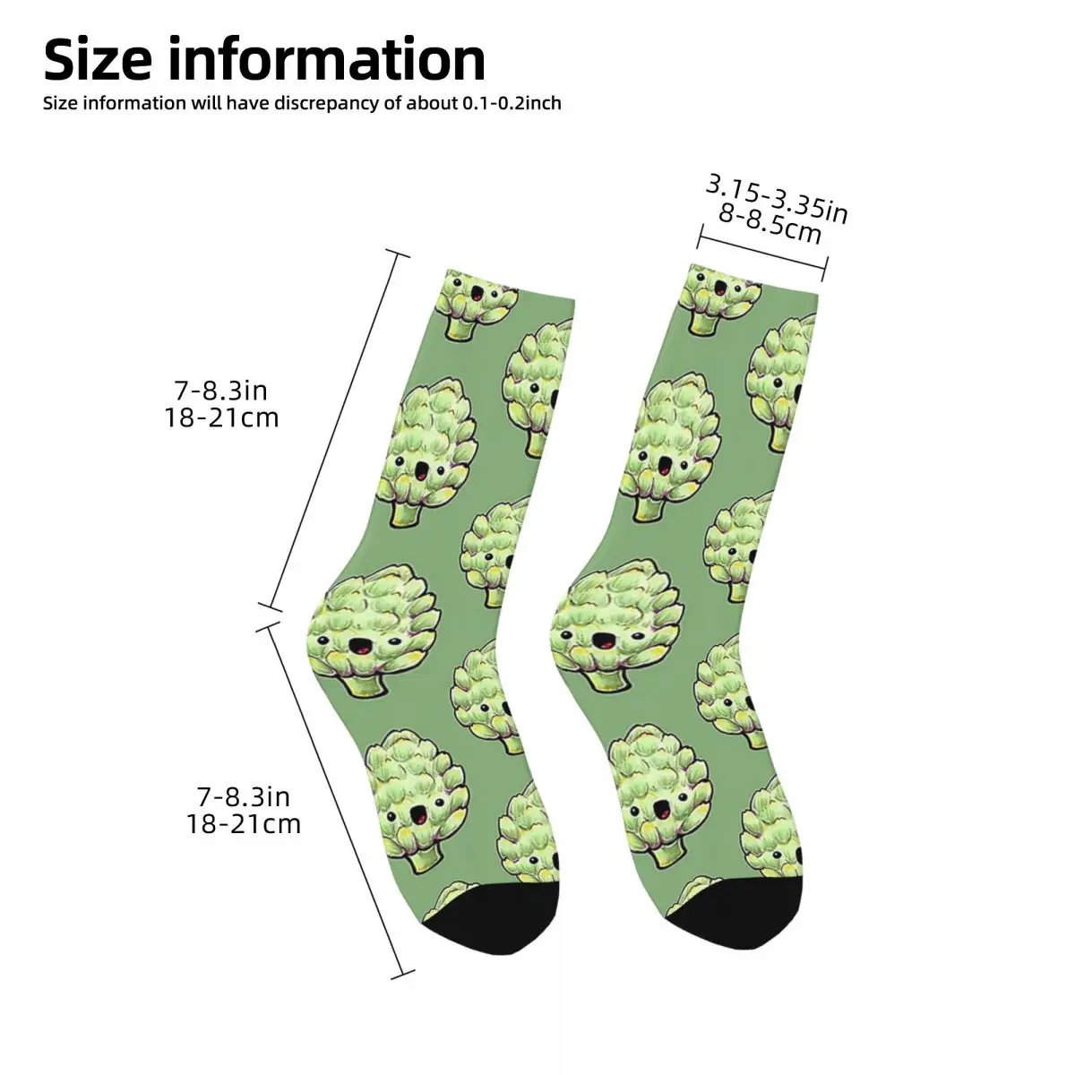 Cute Artichoke Socks Harajuku Super Soft Stockings All Season Long Socks Accessories for Man's Woman's Gifts