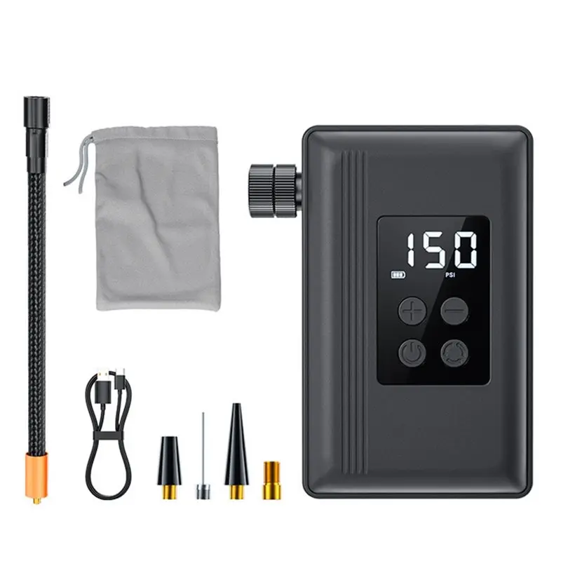 b48b-bicycle-inflator-pump-with-lighting-digital-gauge-rechargeable-wired-bike-tire-pump-lightweight-portable