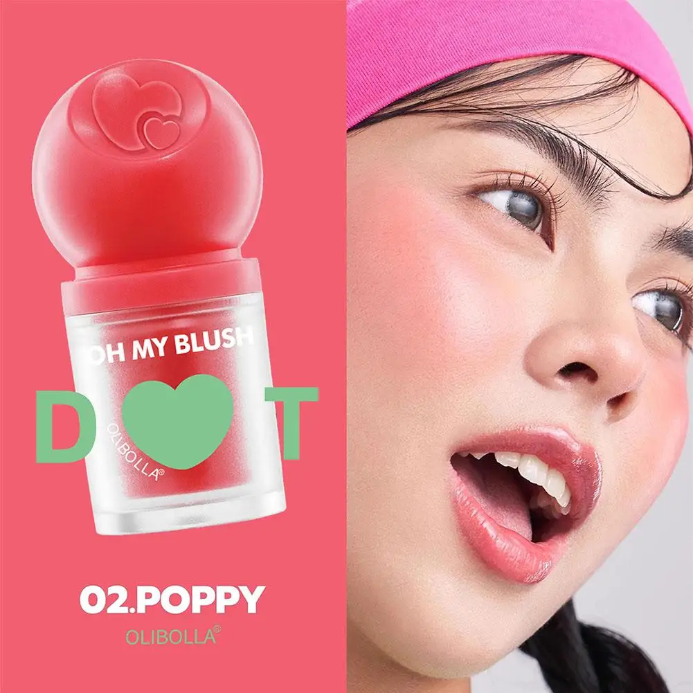 天然液体着色チーク,絹のような光沢のあるメイク,顔の輪郭,ヌードルージュ,化粧品,高品質,w0l7,1個