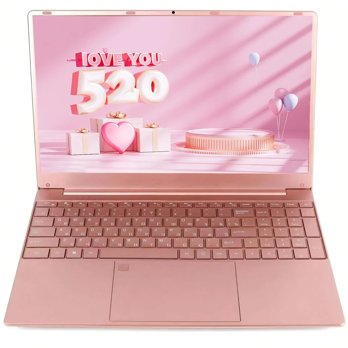 Pink 15.6" Laptop Powered by Windows 11 Intel Celeron N5095 16GB RAM 1TB SSD 2.4G+5G Dual-Band WiFi Ultra-Narrow Bezel Display