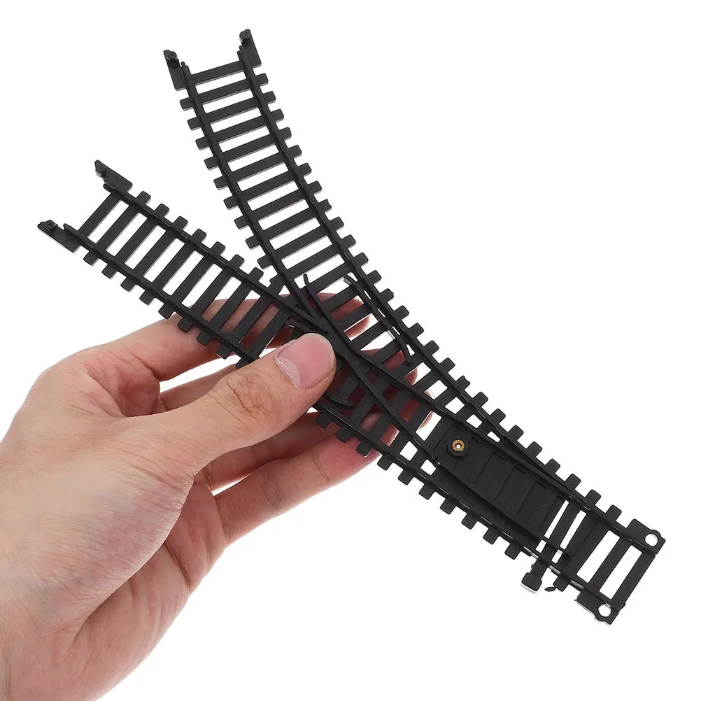 

Electric Train Track Accessories Curved Plastic Railroad Building For Kids High-Speed Railway Set Safe Smooth Edge Train